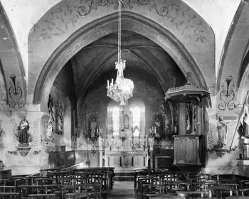Eglise paroissiale Saint Paul de ROUMEGOUX 1910-1920 45 FI19481 Vue d'ensemble du Chœur (Cliché DELPRAT)