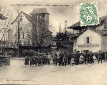 Les habitants de Roumégoux au début du vingtième siècle.